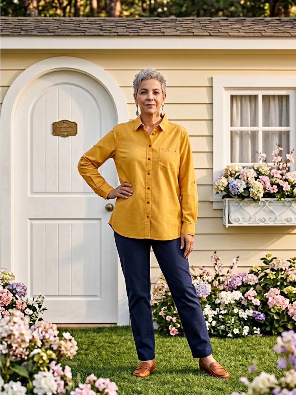 Tommy Hilfiger Mustard Yellow Button-Up Shirt
